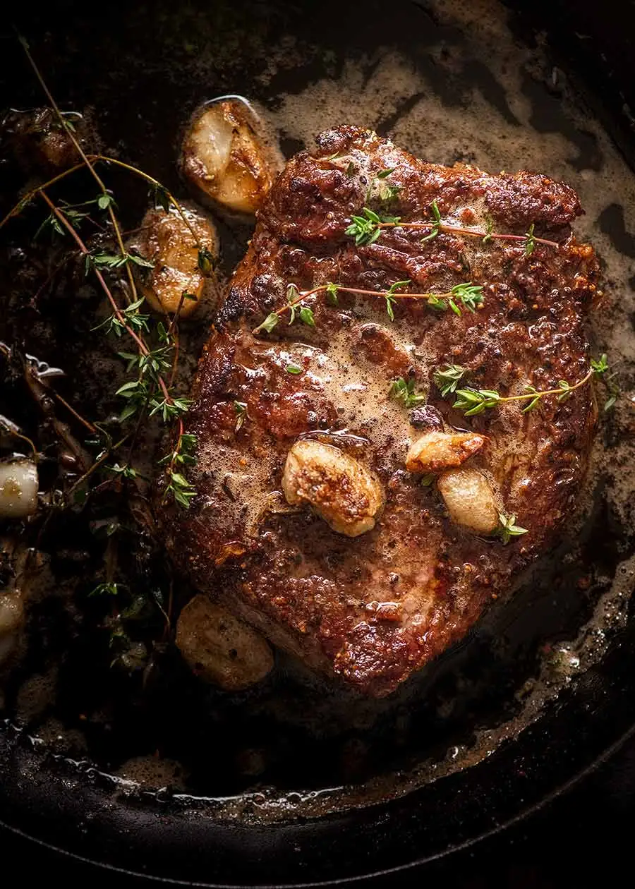 The Best, Easiest Way to Cook a Steak Is in a Pan